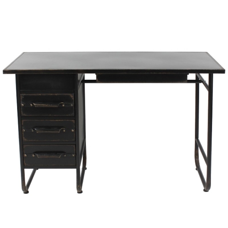 DESK TABLE BLACK IRON OXF - CONSOLES, DESKS